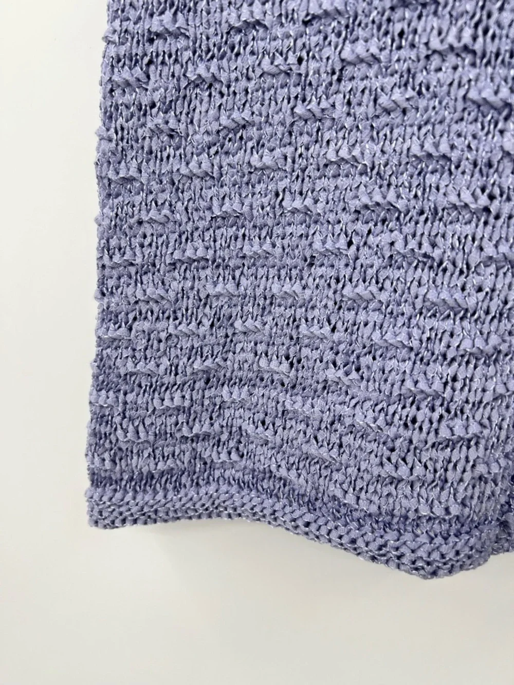 🆕 NWT CURIO Country Classics Cardigan Sweater Short Sleeve Knit Lavender Large